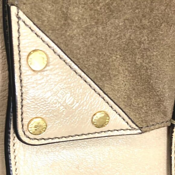 AUTHENTICITY GUARANTEED FENDI Zucca Hand Bag FLIP large FF logo strap - Picture 8 of 15